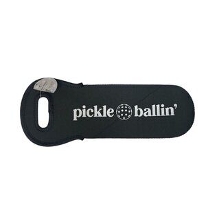 Pickle Ballin’ Neoprene Wine Bag Pickleball Ball Bag Accessory Black New